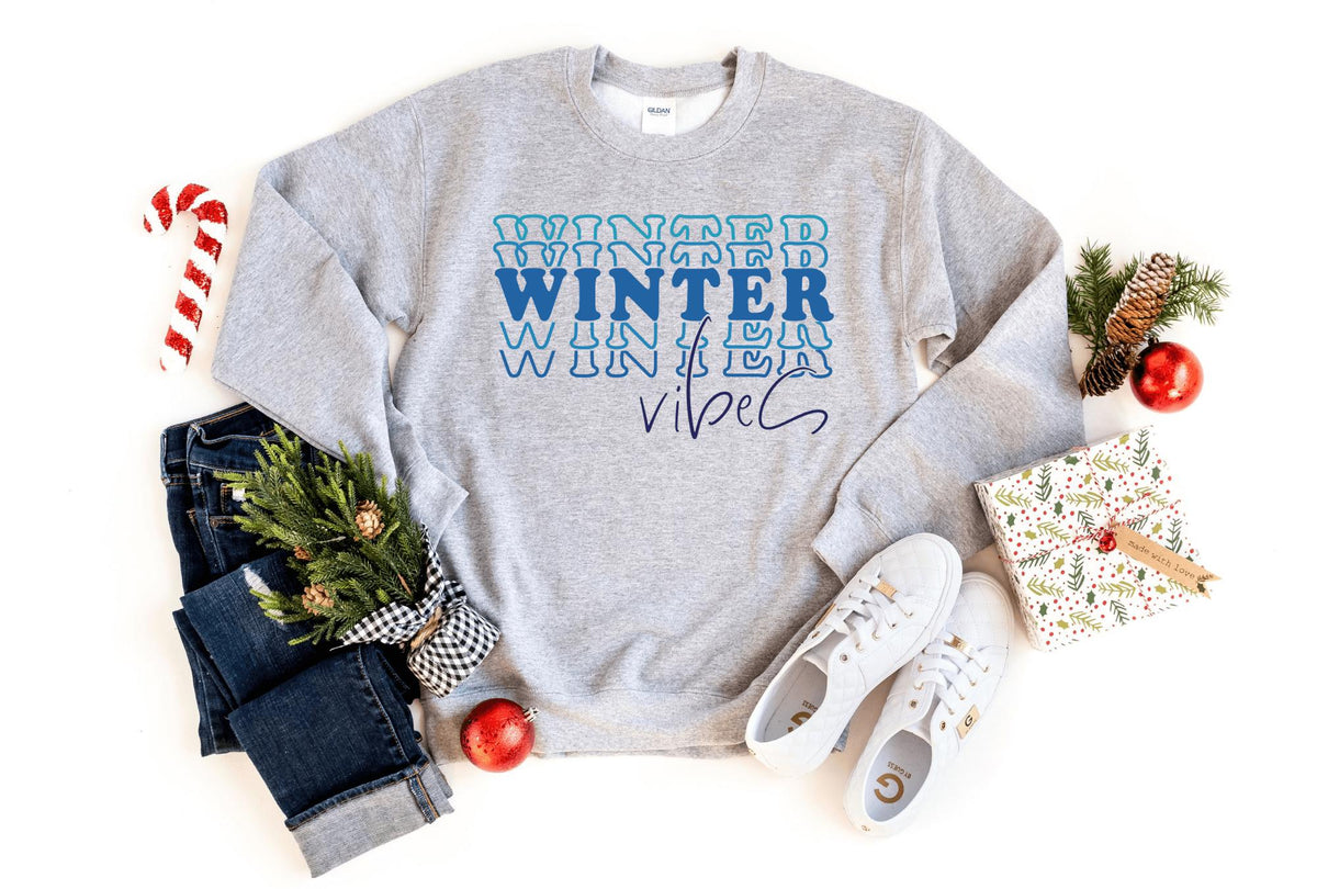 Sweatshirt-Winter Vibes Sweatshirt-S-Sport Grey-Jack N Roy