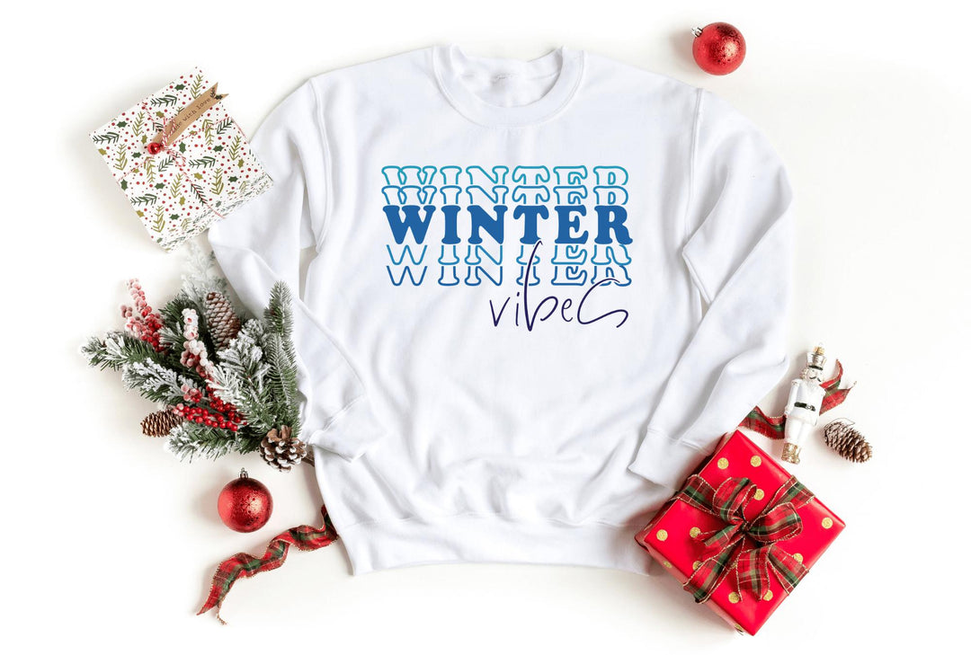 Sweatshirts-Winter Vibes Sweatshirt-S-White-Jack N Roy