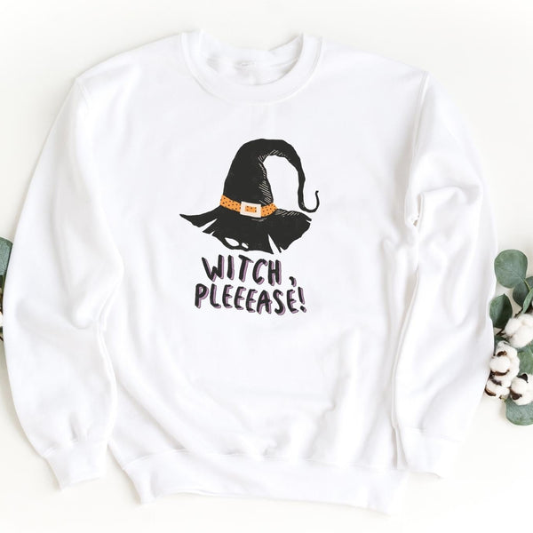 Sweatshirt-Witch Please Halloween Sweatshirt-S-White-Jack N Roy