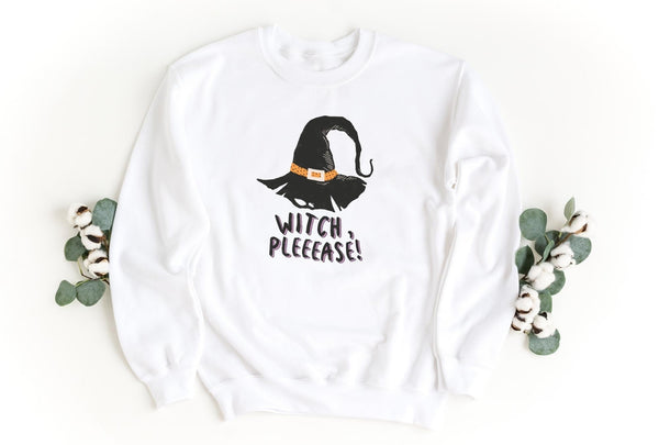 Sweatshirt-Witch Please Halloween Sweatshirt-S-White-Jack N Roy