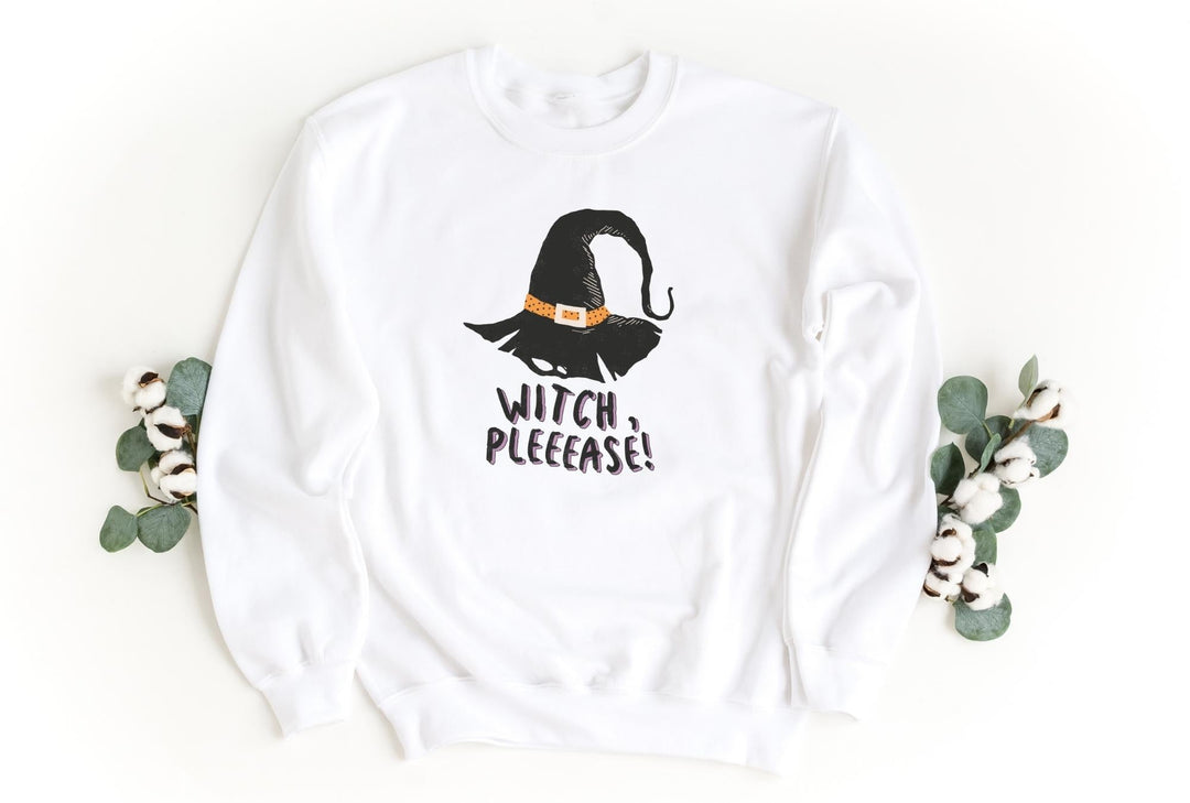 Sweatshirts-Witch Please Halloween Sweatshirt-S-White-Jack N Roy