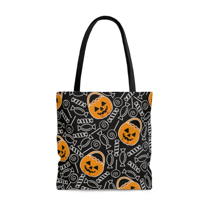 Tote Bag-Candies & Pumpkins Tote Bag-Large-Jack N Roy