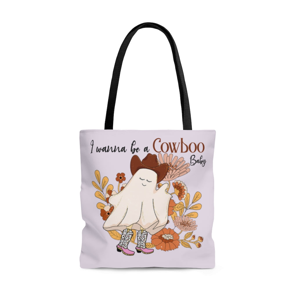 Tote Bag-CowBOO Baby Tote Bag-Large-Jack N Roy