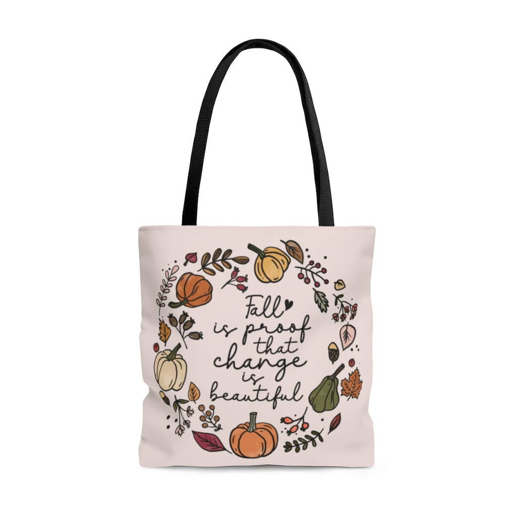 Tote Bag-Fall Is The Proof Tote Bag-Large-Jack N Roy
