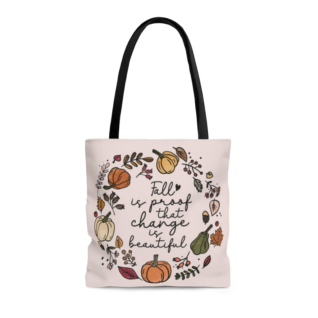 Tote Bag-Fall Is The Proof Tote Bag-Medium-Jack N Roy