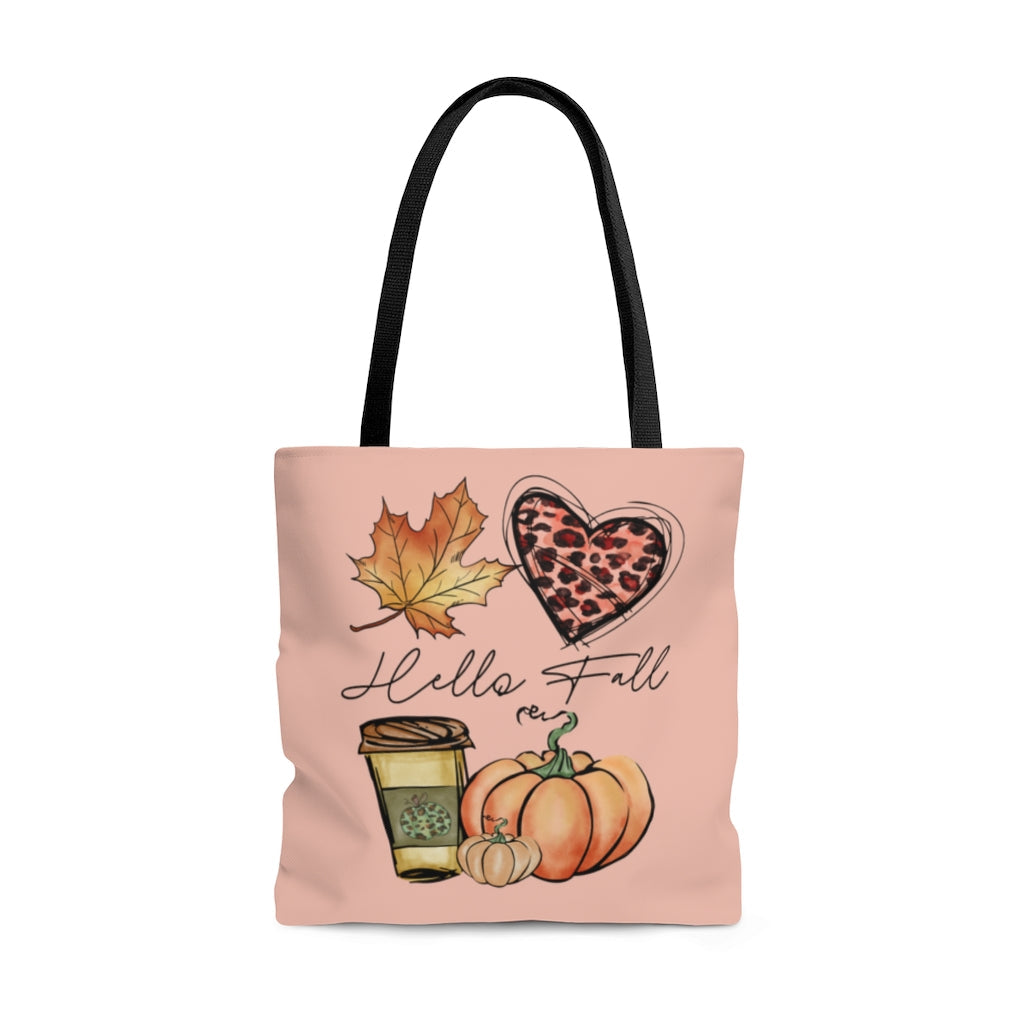 Tote Bag-Hello Fall Tote Bag-Large-Jack N Roy