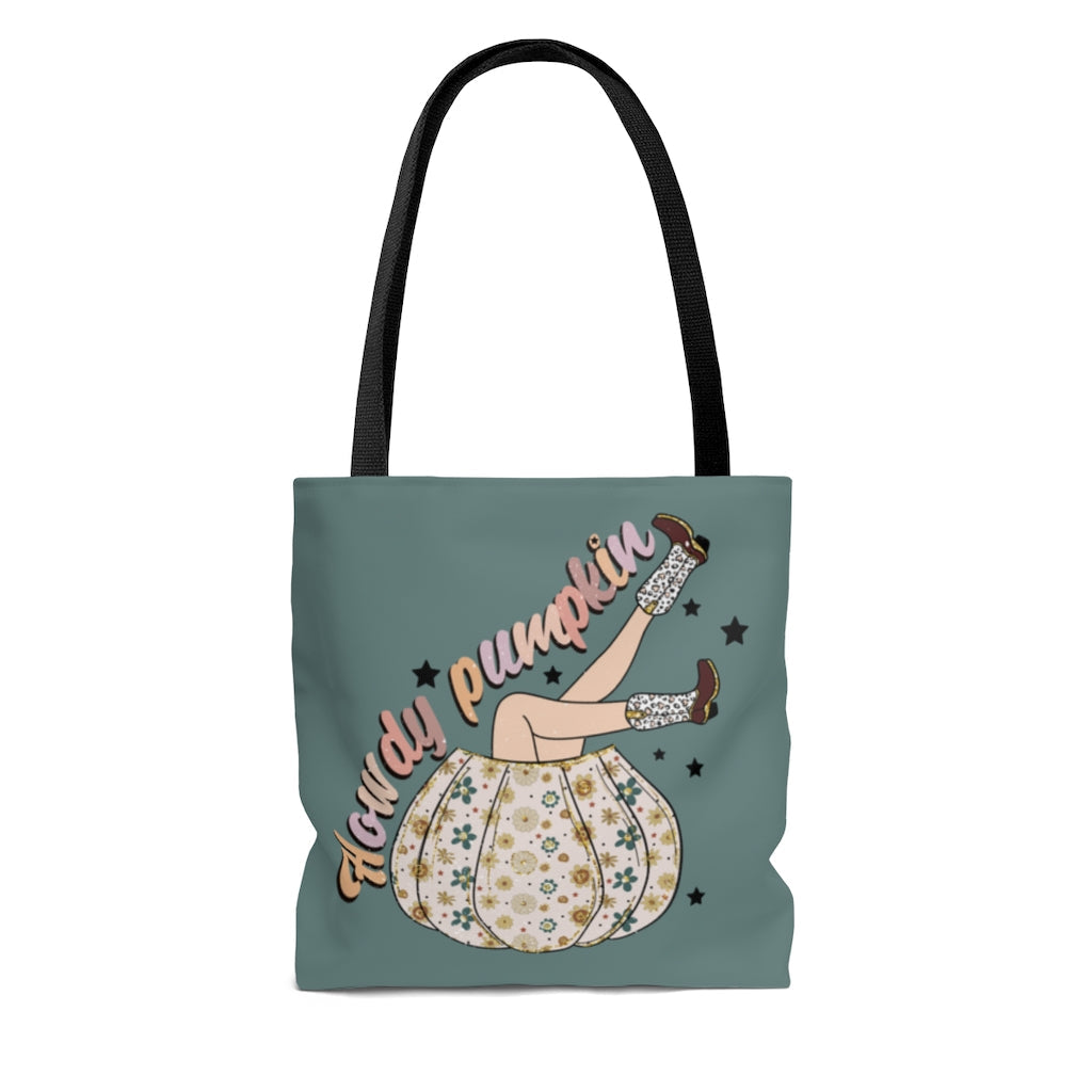 Tote Bag-Howdy Pumpkin Tote Bag-Jack N Roy