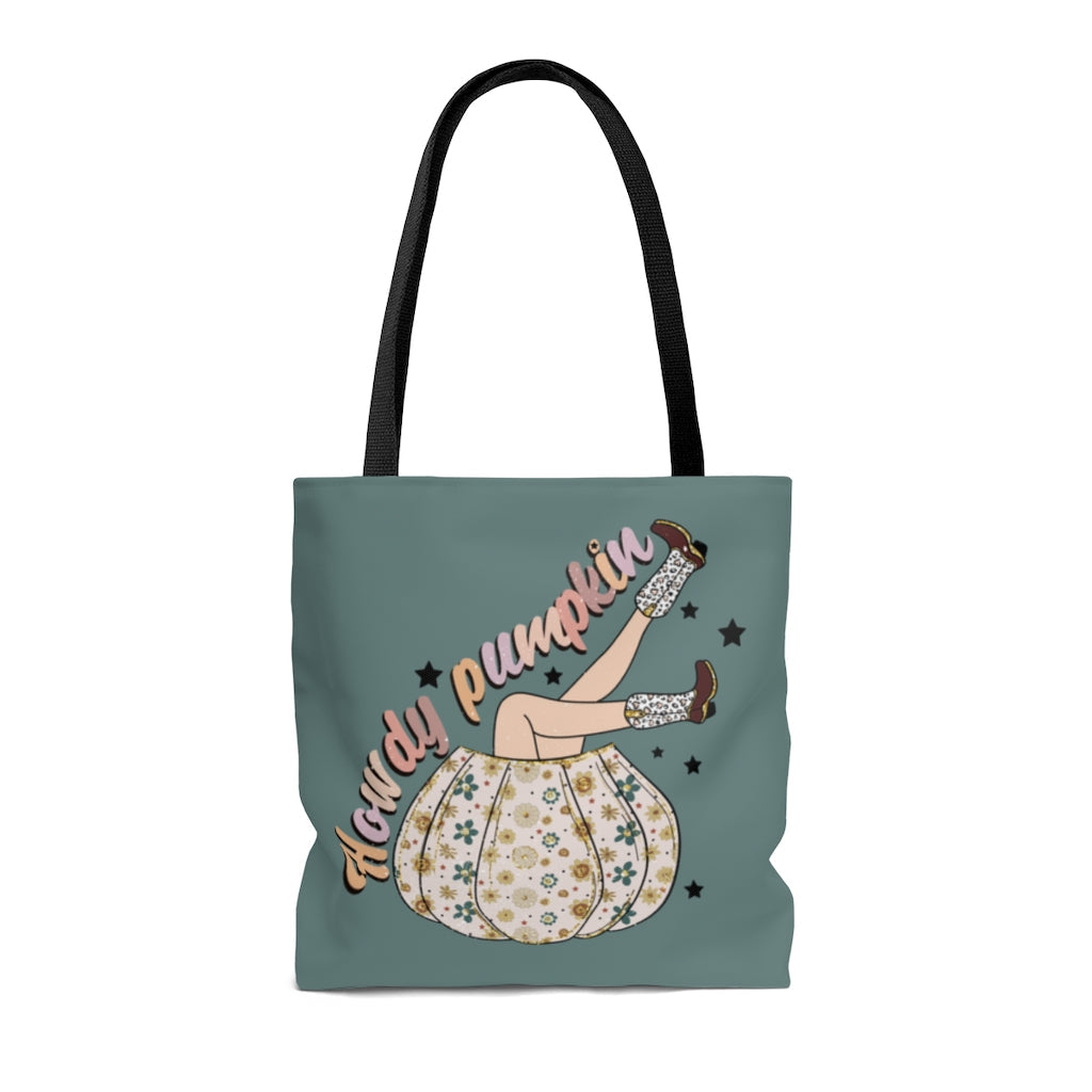 Tote Bag-Howdy Pumpkin Tote Bag-Jack N Roy