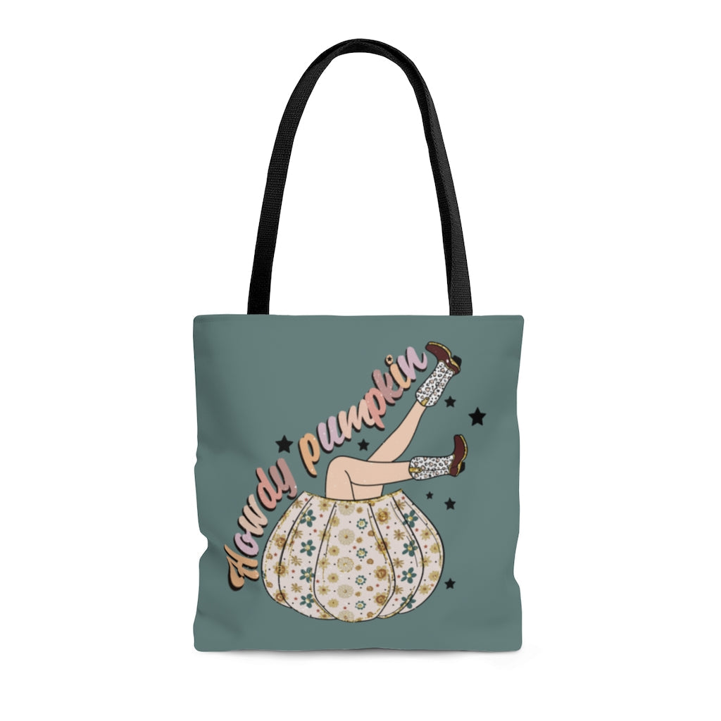 Tote Bag-Howdy Pumpkin Tote Bag-Medium-Jack N Roy