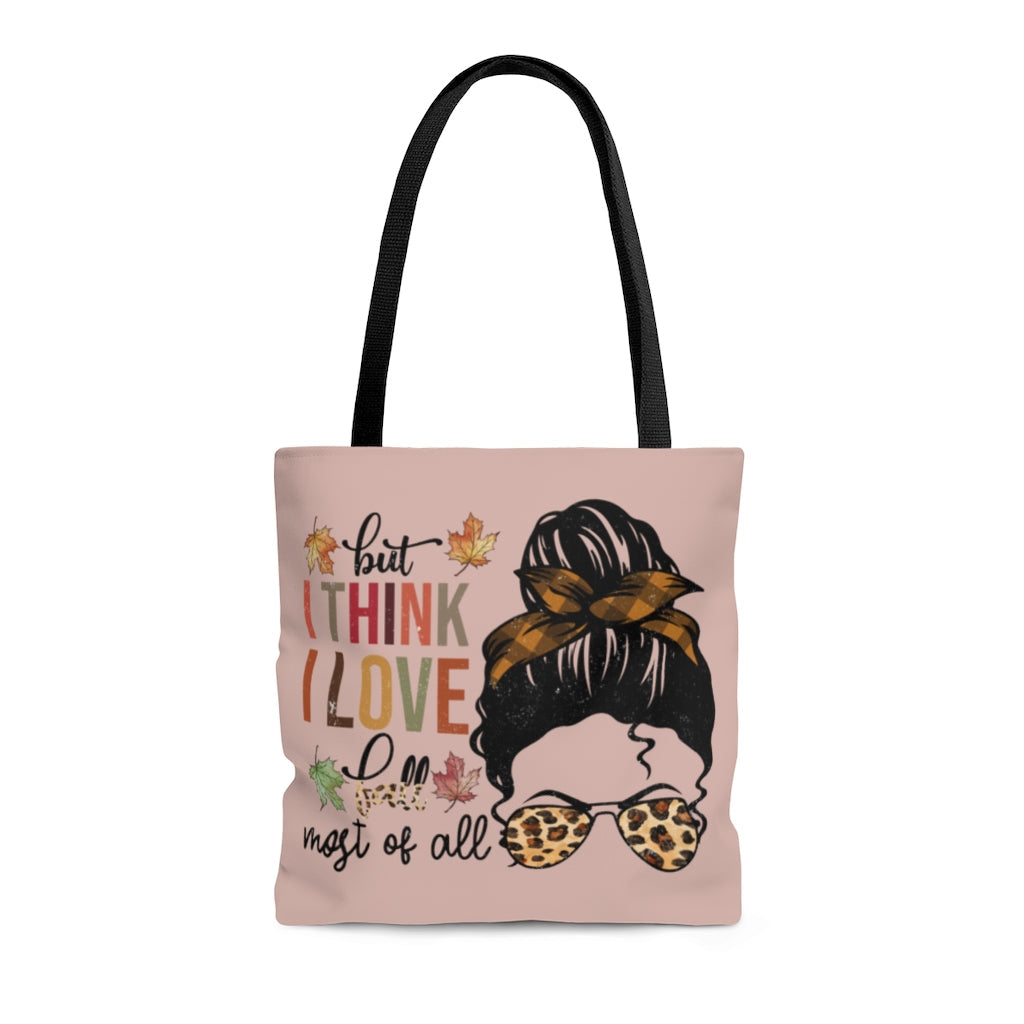 Tote Bag-I Love Fall Most Of All Tote Bag-Medium-Jack N Roy