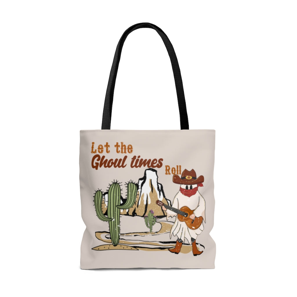 Tote Bag-Let The Ghoul Times Roll Tote Bag-Jack N Roy