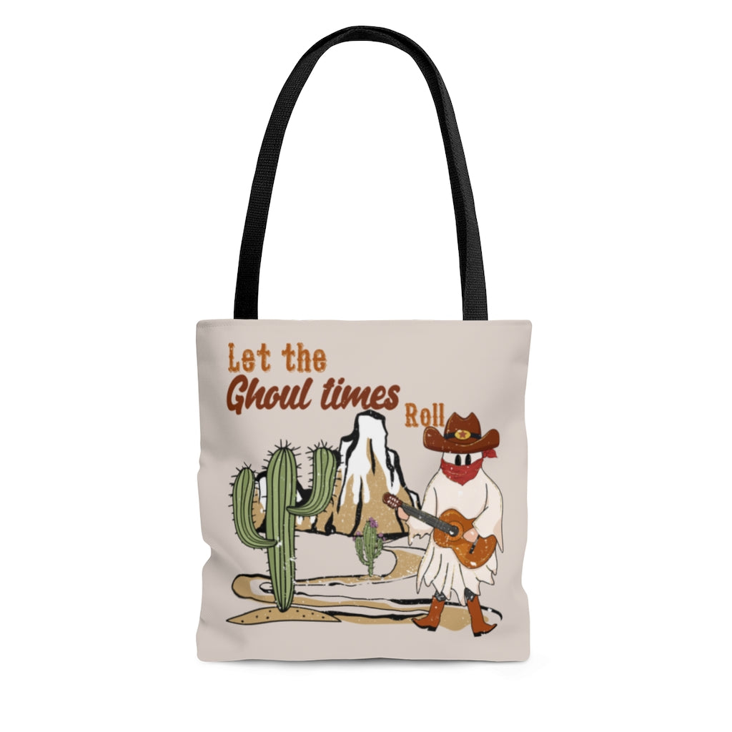 Tote Bag-Let The Ghoul Times Roll Tote Bag-Small-Jack N Roy