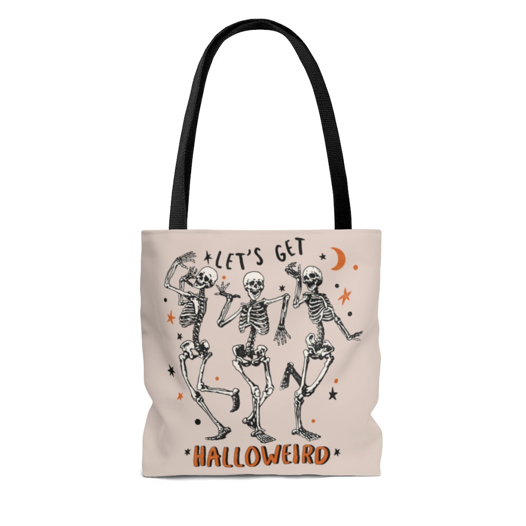 Tote Bag-Let's Get Halloweird Tote Bag-Jack N Roy