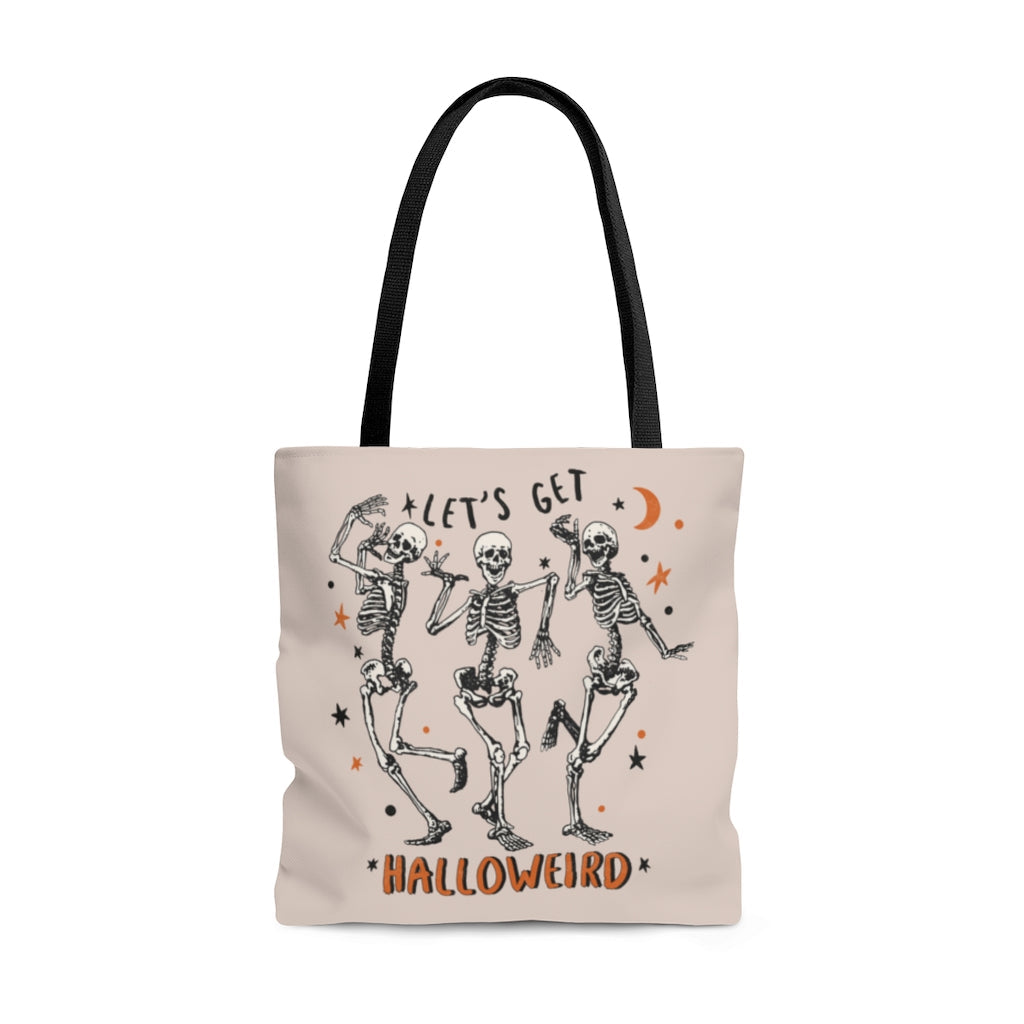 Tote Bag-Let's Get Halloweird Tote Bag-Large-Jack N Roy