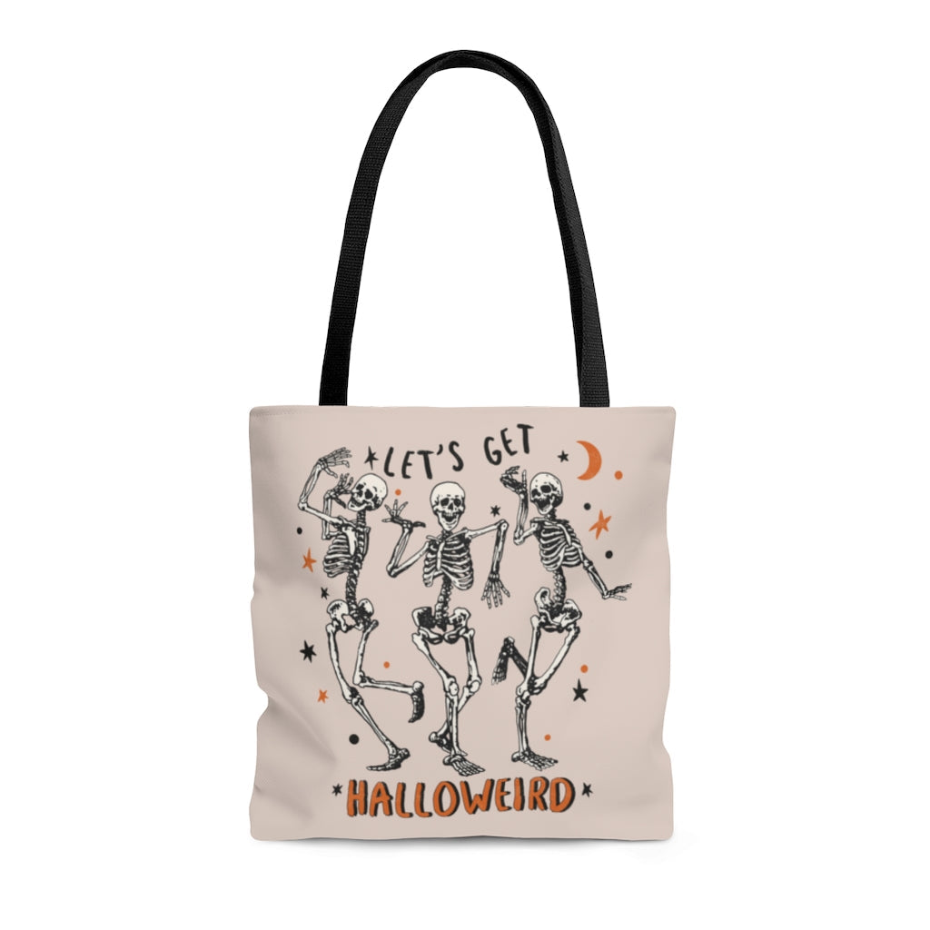 Tote Bag-Let's Get Halloweird Tote Bag-Medium-Jack N Roy