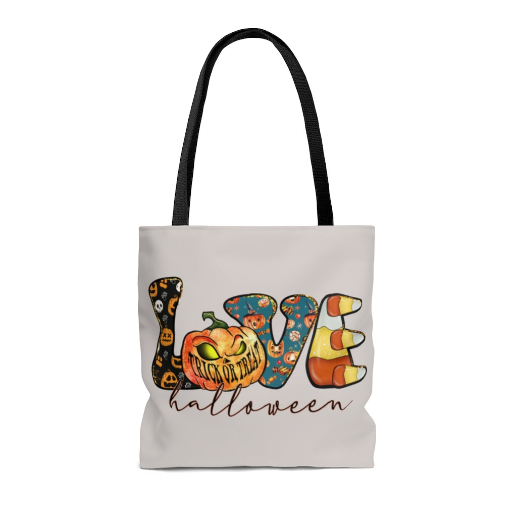 Tote Bag-Love Halloween Tote Bag-Jack N Roy