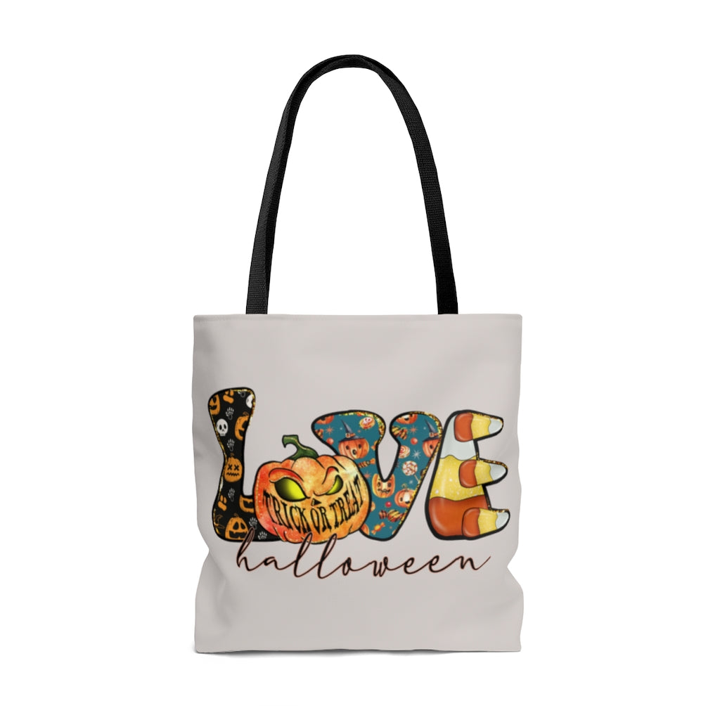 Tote Bag-Love Halloween Tote Bag-Jack N Roy