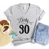 V-Neck Shirt-Dirty Thirty V-Neck-S-Athletic Heather-Jack N Roy