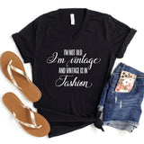 V-Neck Shirt-I'm Not Old, I'm Vintage V-Neck-S-Black-Jack N Roy