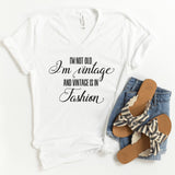 V-Neck Shirt-I'm Not Old, I'm Vintage V-Neck-S-White-Jack N Roy