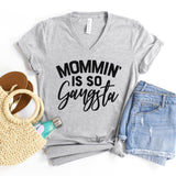 V-Neck Shirt-Mommin' V-Neck-S-Athletic Heather-Jack N Roy