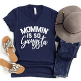 V-Neck Shirt-Mommin' V-Neck-S-Navy-Jack N Roy