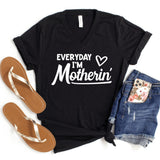 V-Neck Shirt-Motherin' V-Neck-S-Black-Jack N Roy
